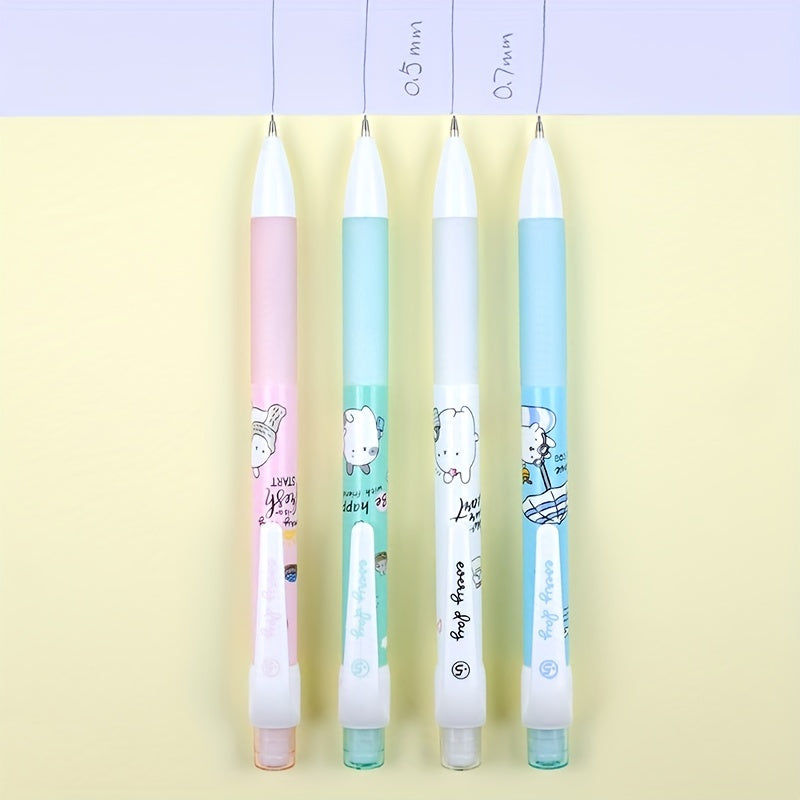 4pcs Mechanical Pencil 0.5 0.7 Student Stationery Supplies