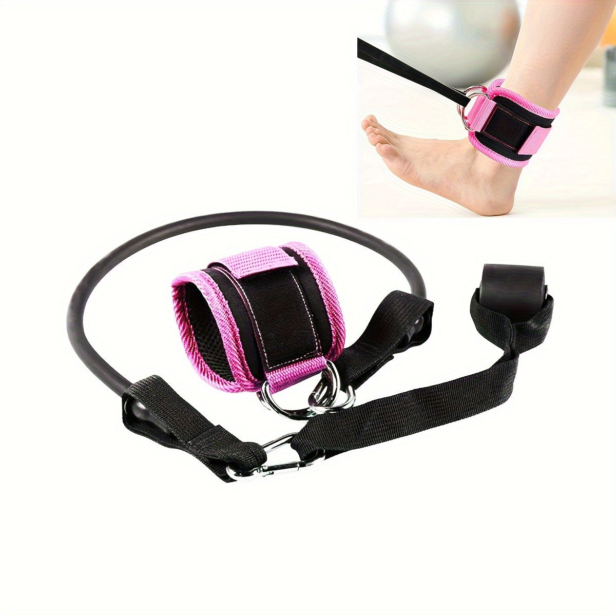 Ankle Straps For Cable Machine D Ring Ankle Cuffs Adjustable Comfortable