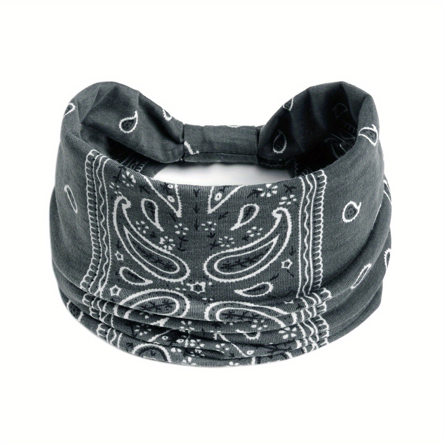 Boho Style Vintage Headband Paisley Stretchy Turban Knotted Headband