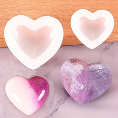 3D Heart Silicone Resin Mold for Pendant Necklace Crafts