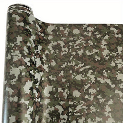 Digital Army Green Camouflage Car Wrap Foil Military Pixel Car Sticker Decal