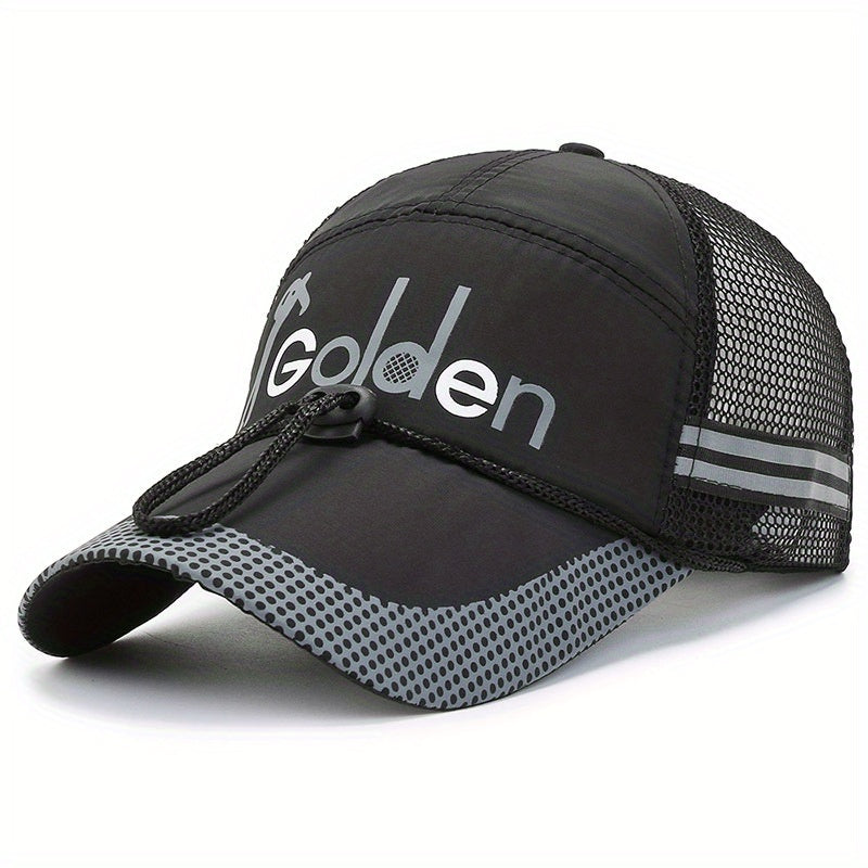 Men's Fishing Hat Peaked Cap Breathable Baseball Cap Sun Hat