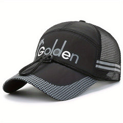 Men's Fishing Hat Peaked Cap Breathable Baseball Cap Sun Hat