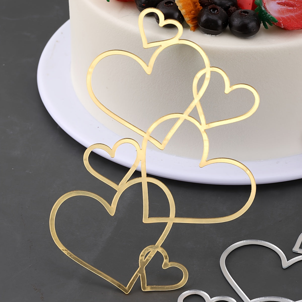 Love Acrylic Cake Decoration for Baking Cake Dessert Party Dress Up
