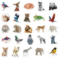 50pcs Cartoon Animal Stickers Phone Case DIY Decoration