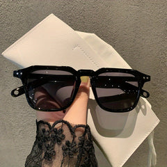 Y2K Clear Square Sunglasses for Women Men UV400 Sun Shades Glasses