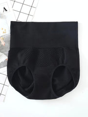 4pcs Mesh Tummy Control Briefs High Waist Intimates Panties