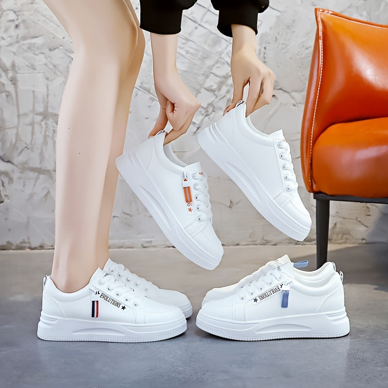 Platform Lace Up Sneakers Low Top Casual Shoes Women's