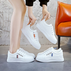 Platform Lace Up Sneakers Low Top Casual Shoes Women's