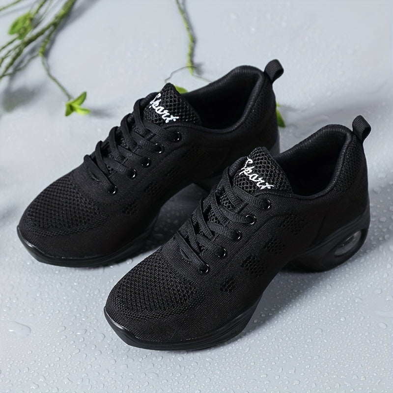Women's Arch Support Jazz Dance Shoes Lace Up Non-slip Sporty Footwear