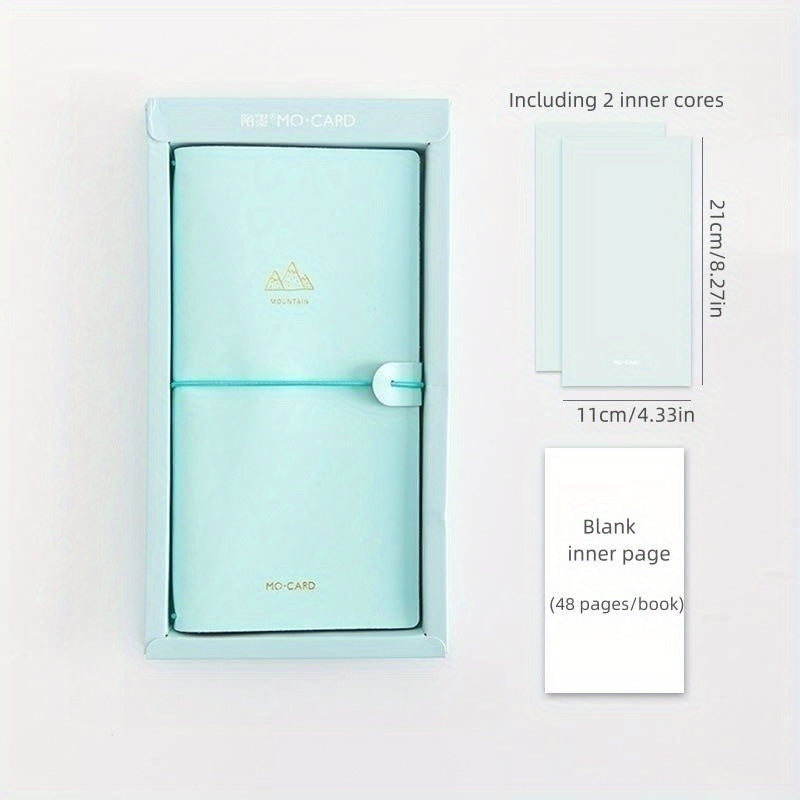 Macaron Fresh Series PU Cover Inner Core Basic Plan Diary Notebook Suit