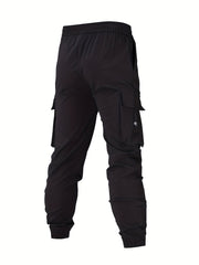 Men's Cargo Pants Flap Pocket Trousers Loose Casual Outdoor Work Streetwear
