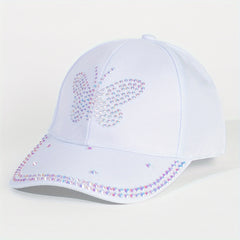 Sparkling Butterfly Baseball Cap Adjustable Sun Hat