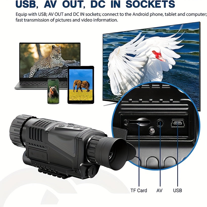5x40 Outdoor Monocular Night Vision Infrared Digital Device - Camping Fishing
