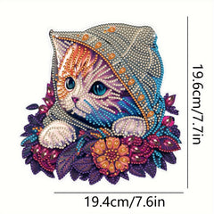 Cat Pattern Special Shape Diamond Painting Kit