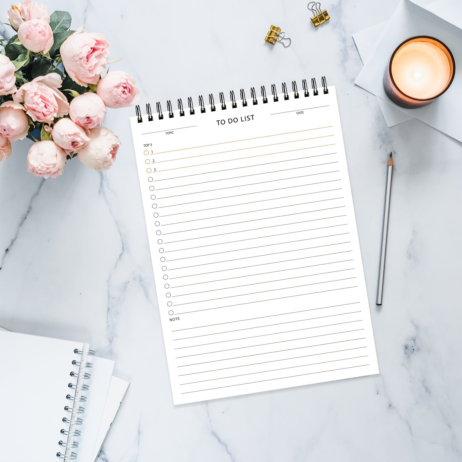 Daily Planner Notepad Undated To Boost Efficiency & Achieve Goals