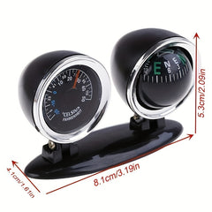 2-in-1 Car Compass Ornament