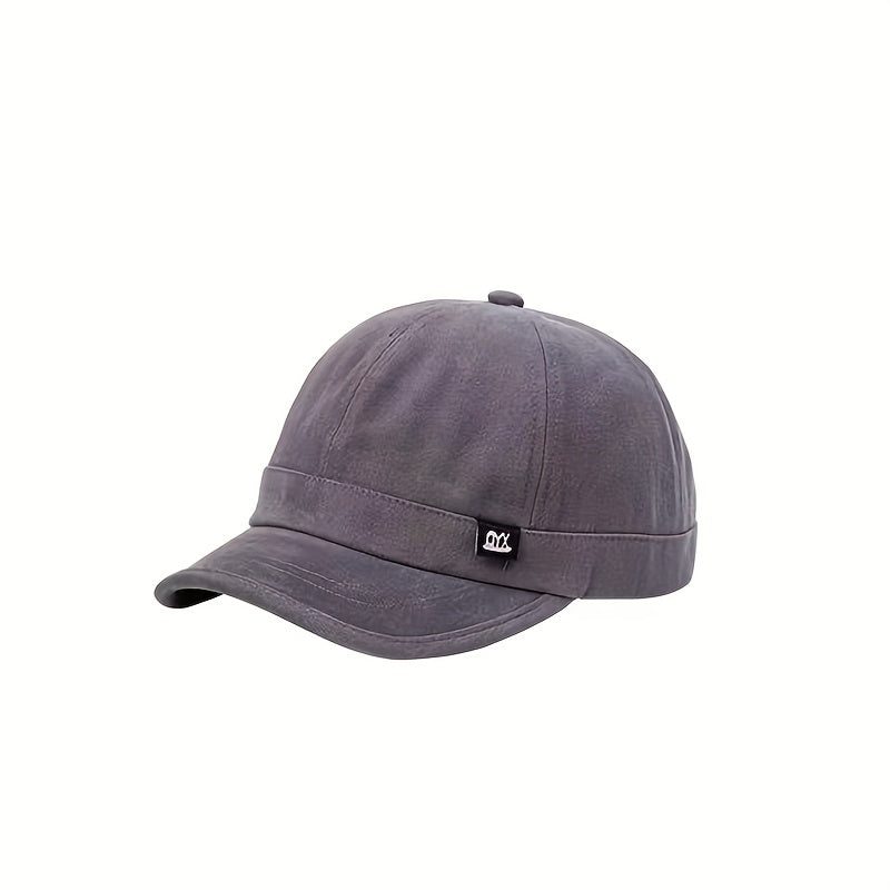 Men's Short Brim High Baseball Cap