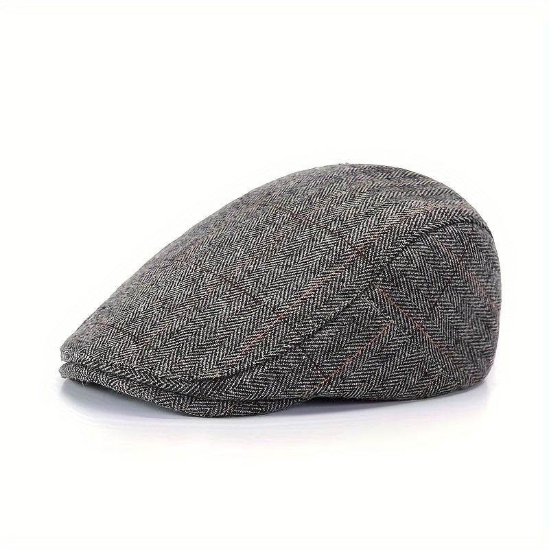 Men's Wool Beret Newsboy Cap Winter Painter Hat