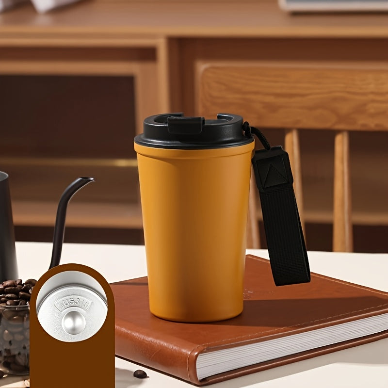 Stainless Steel Travel Mug Insulated Leakproof Lid Carabine