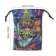 Holiday Flannelette Gift Bags Tarot Oracle Storage Christmas Halloween Parties