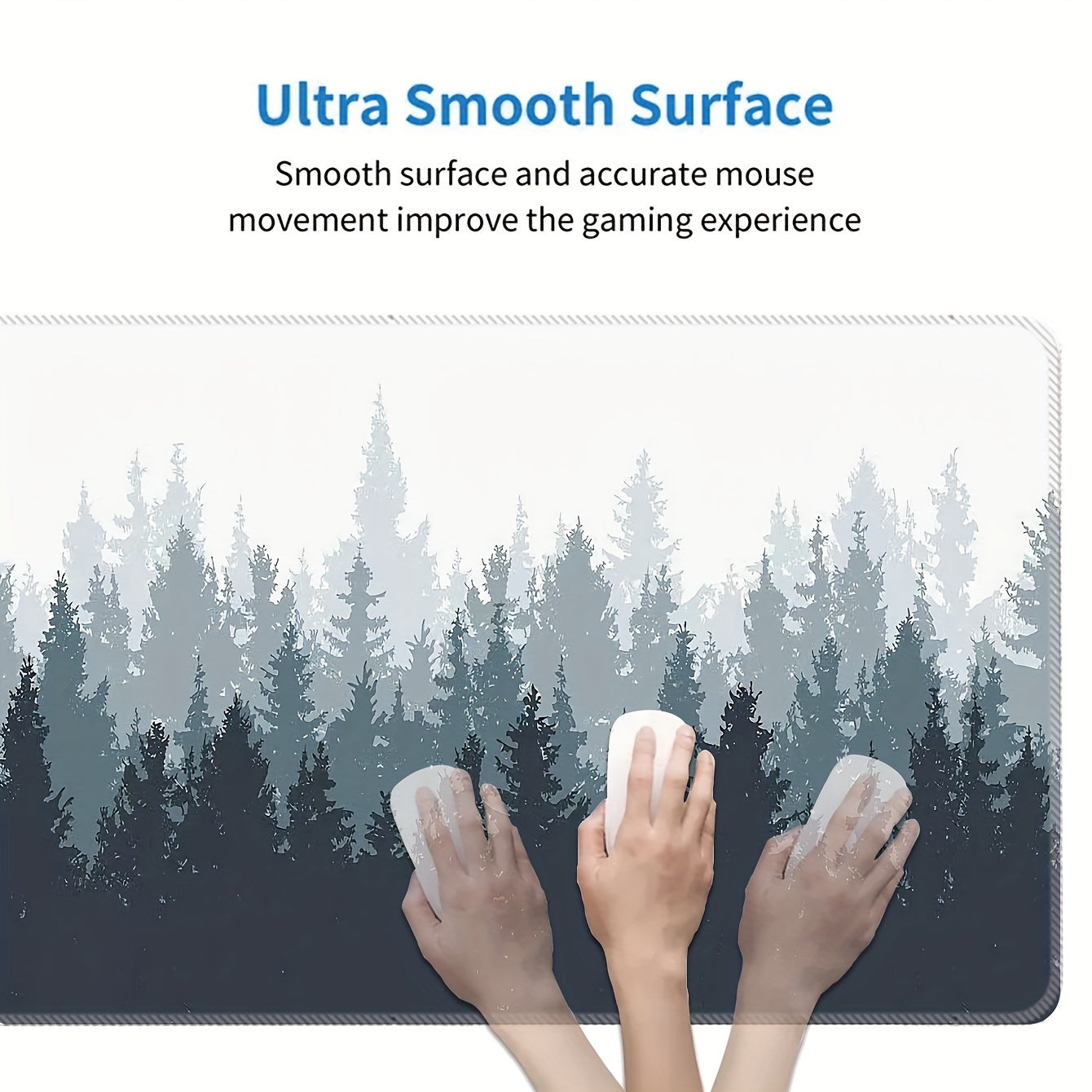 Large Anti-Slip Mouse Pad in Multiple Colors for Office & Home