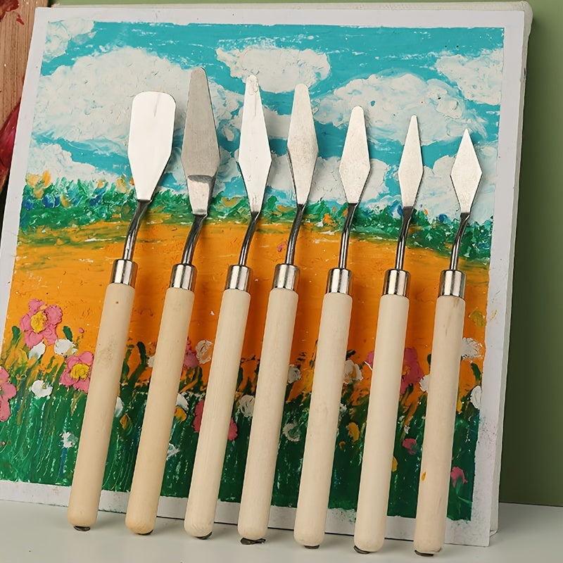 Stainless Steel Painting Scraper Palette Art Tools
