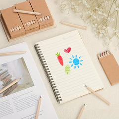 24 Pencils Mini Colored Pencils Portable Drawing School Supplies