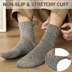 5 Pairs Men's Warm Wool Thicken Cotton Socks