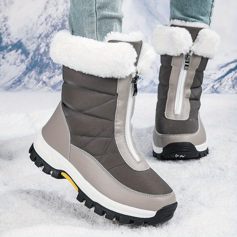 Women's Non-slip High Tube Snow Shoes Warm Thick Bottom Shoes