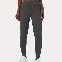  Sports Leggings - Pipping Waist High Stretch