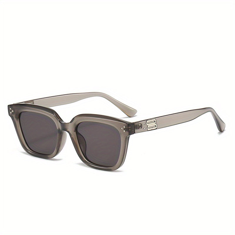 Men's Square Frame UV Protection Driving Sunglasses with Box
