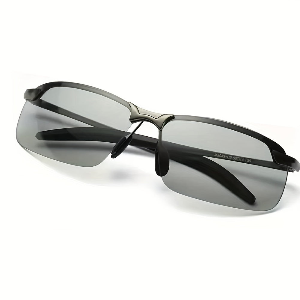 Men's Polarized Driving Sunglasses Dual use PC Glasses