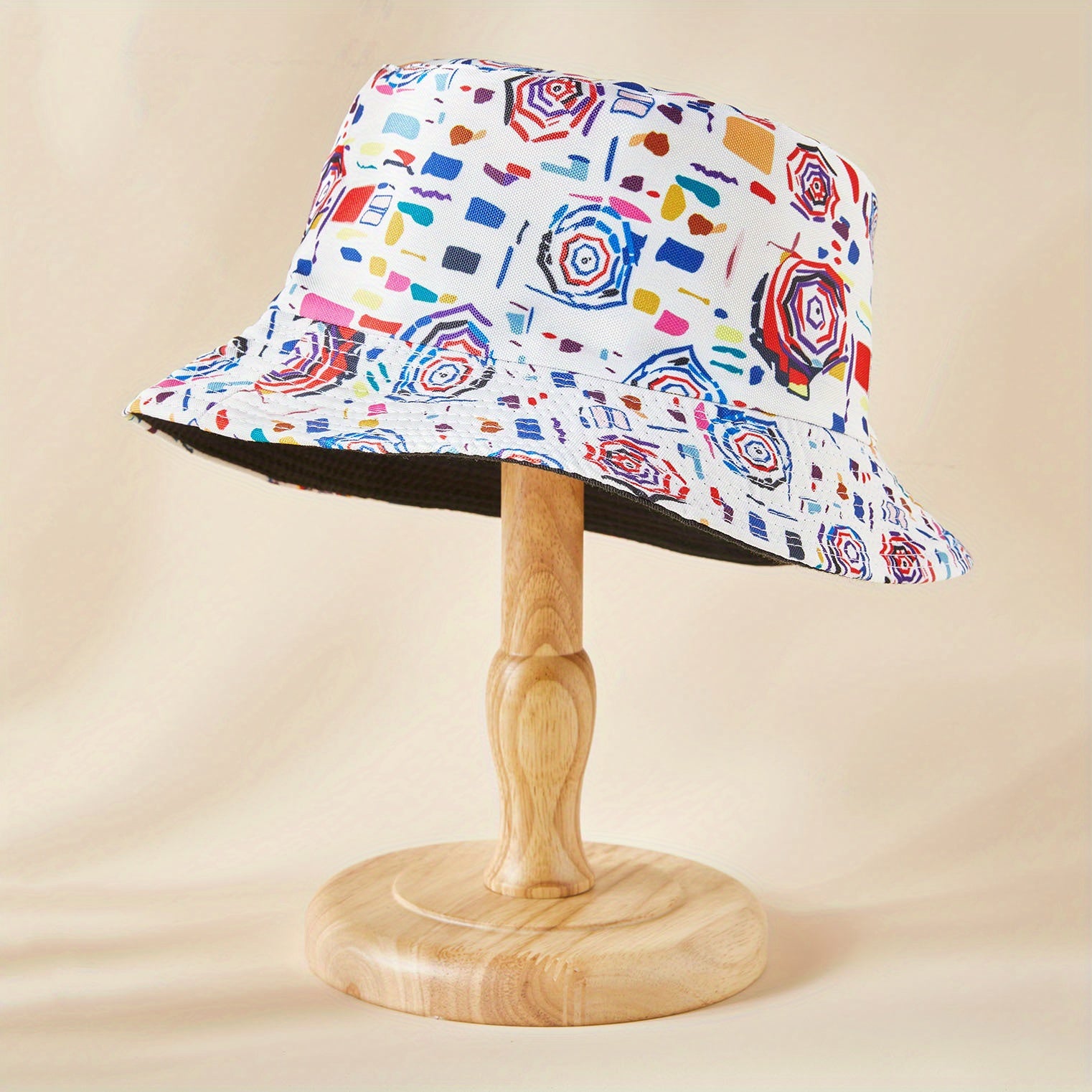 Colorful Graffiti Bucket Hat Reversible Lightweight Basin Hat Summer Sunscreen