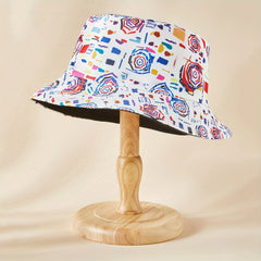 Colorful Graffiti Bucket Hat Reversible Lightweight Basin Hat Summer Sunscreen