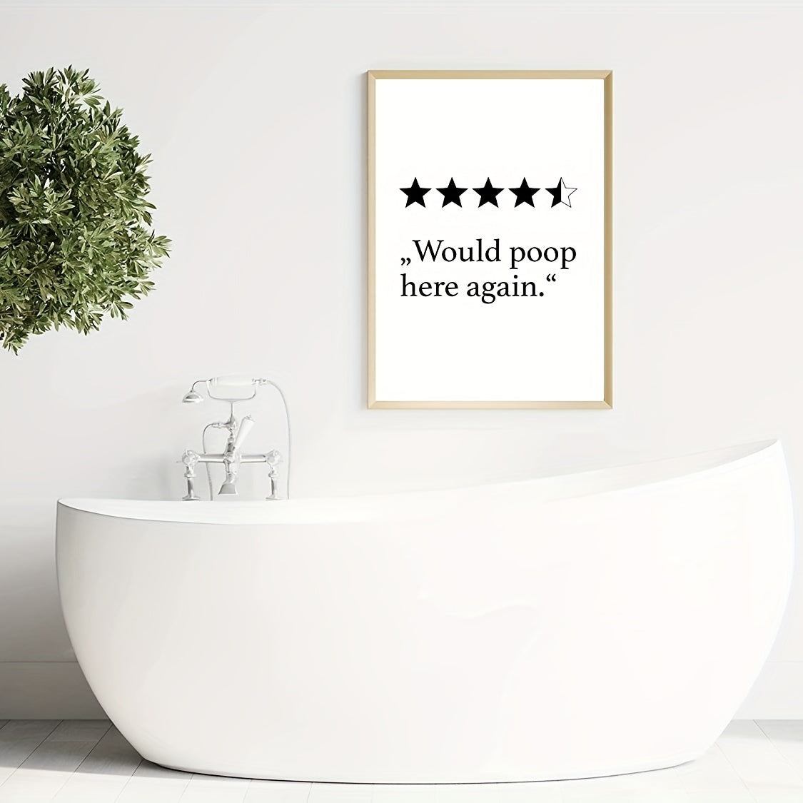 1 Pc Poster Bathroom Decoration High Art Print Wall Pictures