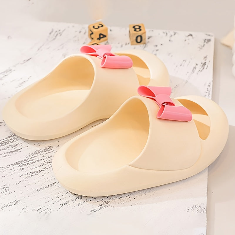 Girls Bowknot Slippers Non Slip Lightweight for Indoor Shower Pool