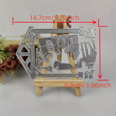 Blessing Words Metal Cutting Dies and Stamps for Scrapbooking Stencil Embossing