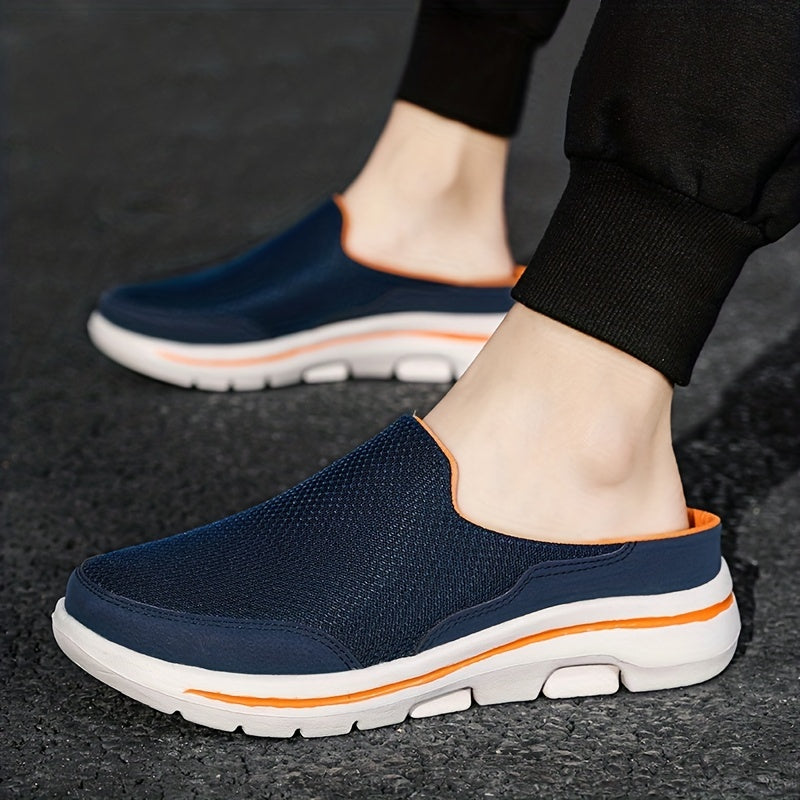 Men's Breathable Slip On Mules Lightweight Non Slip Comfy Shoes