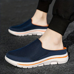 Men's Breathable Slip On Mules Lightweight Non Slip Comfy Shoes