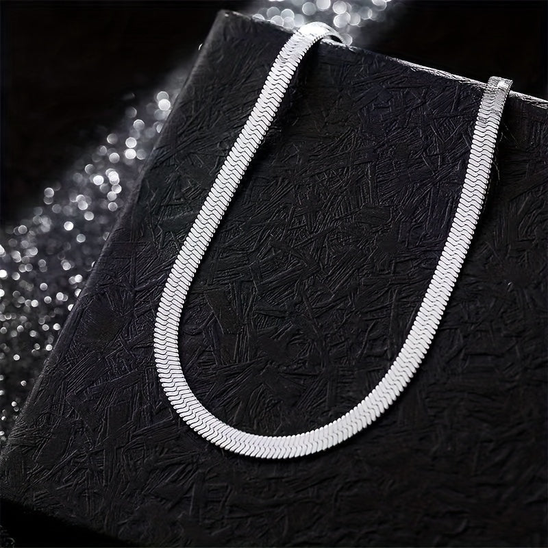 Titanium Steel Smooth Snake Necklace Hip Hop Chain Men's Accessories