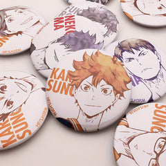 Game Cartoon Badges Character Figure Anime Pendant Decoration Tinplate Brooch
