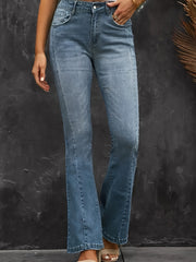  High Rise High Stretch Flared Leg Jeans
