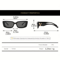 Rectangle Sunglasses UV400 Sun Shades Women Men Driving Travel Beach