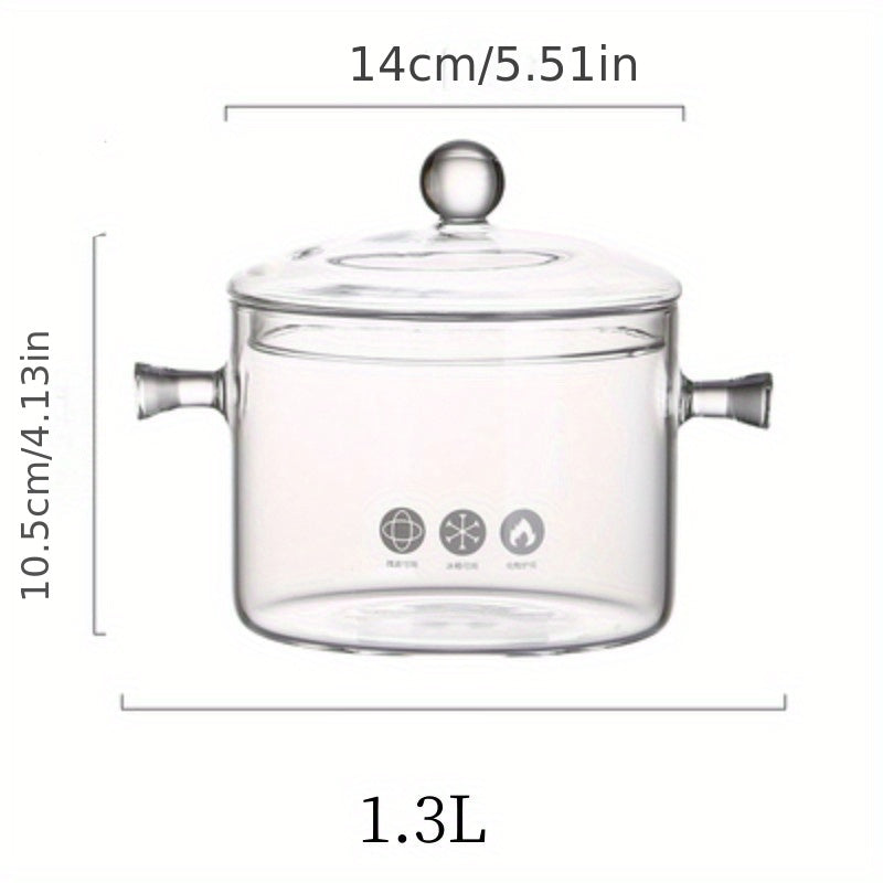 Glass Stockpot Cooking Pot for Stove