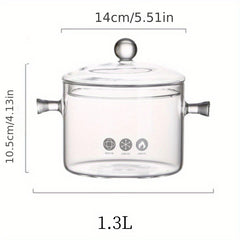 Glass Stockpot Cooking Pot for Stove