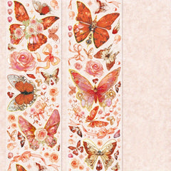Butterfly Series Laser Golden DIY Journal Decorative Tape