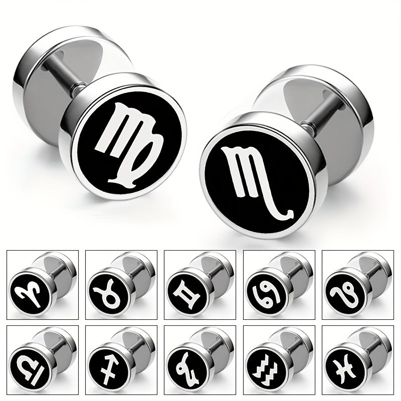 Men's Zodiac Constellation Earrings