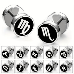 Men's Zodiac Constellation Earrings