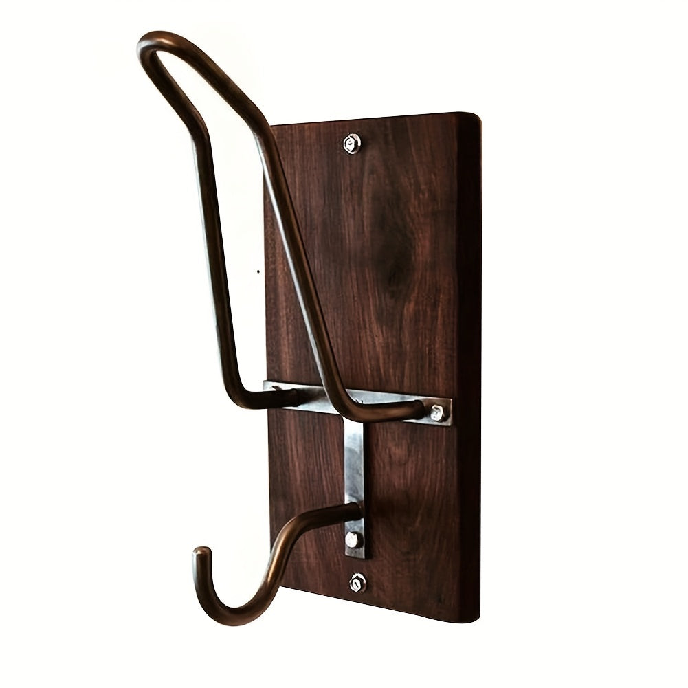 Wooden Helmet Hook Motorcycle Hat Storage Rack Coat Hook